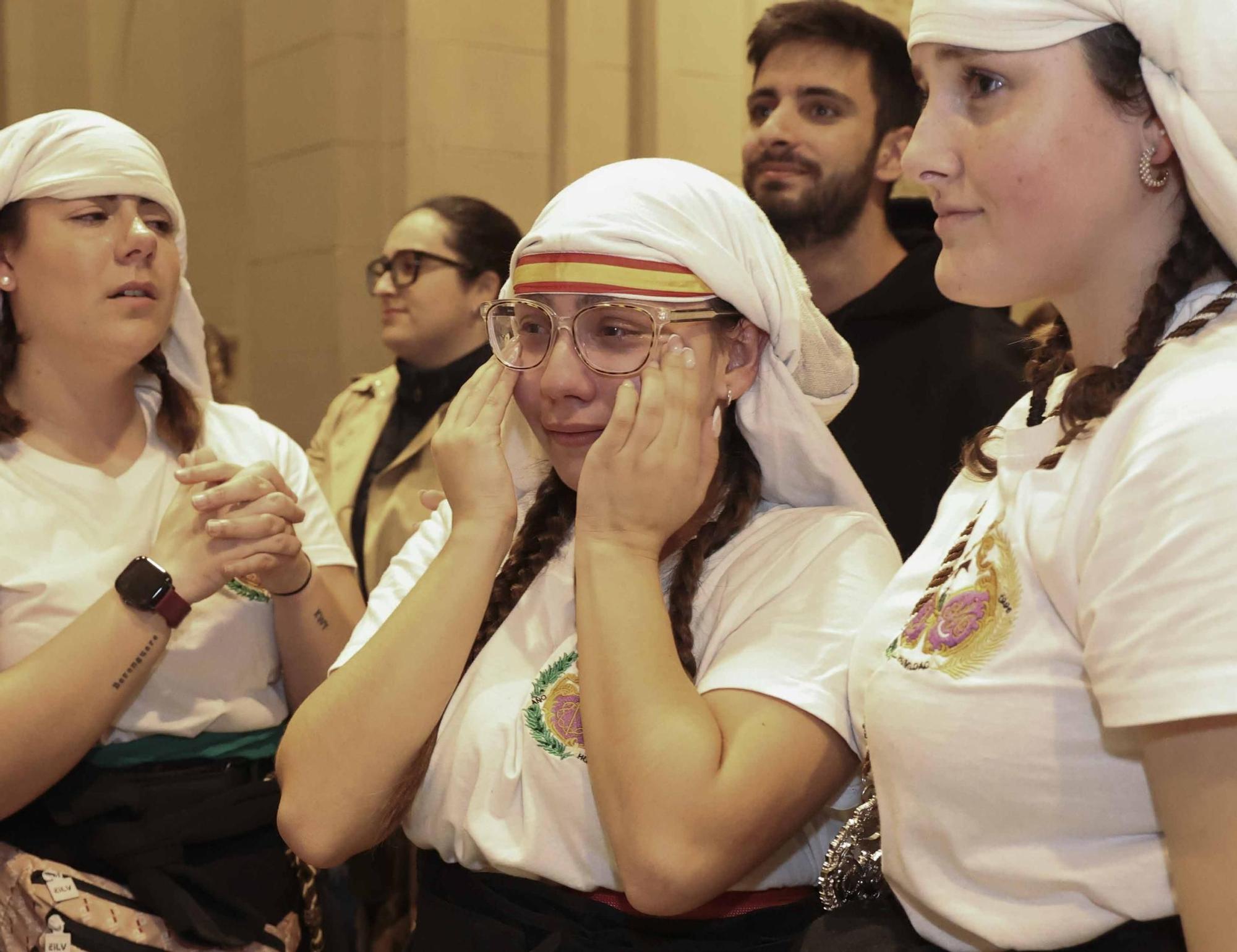 Semana Santa Alicante 2024: lágrimas al cancelarse la procesión de Humildad y Paciencia