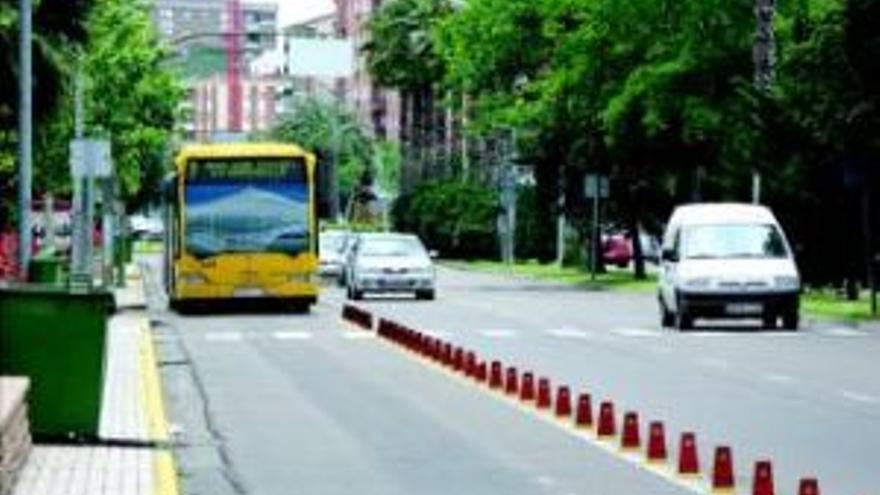 Taxistas y usuarios del autobús reúnen 2.800 firmas en favor del carril-bus