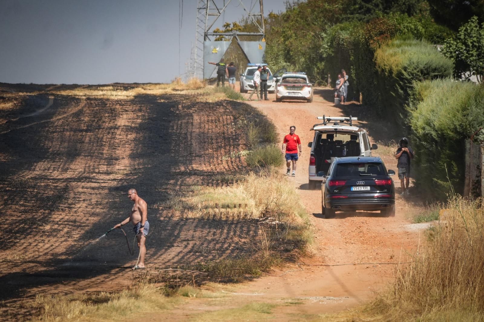 Un incendio en Sancha Brava (Badajoz) obliga a activar el nivel 1