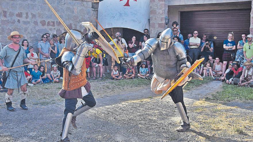 Les lluites de templers i altres escenes de recreació històrica es podran veure aquest cap de setmana, a la zona del castell de Puig-reig