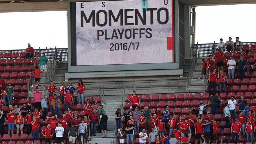 El club anunció los precios del play off de ascenso por megafonía nada más acabar el partido.