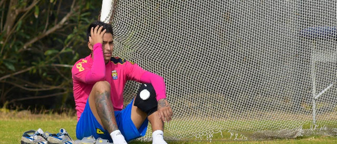 Viera, ayer, antes del inicio de la primera sesión en Maspalomas.