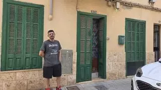 La casa desalojada en Palma ha sufrido el derrumbe de tres vigas del piso superior