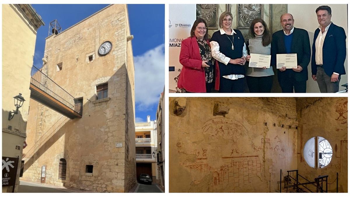 El proyecto de restauración de la torre de Càlig ha sido reconocido con la medalla de plata en estos premios.
