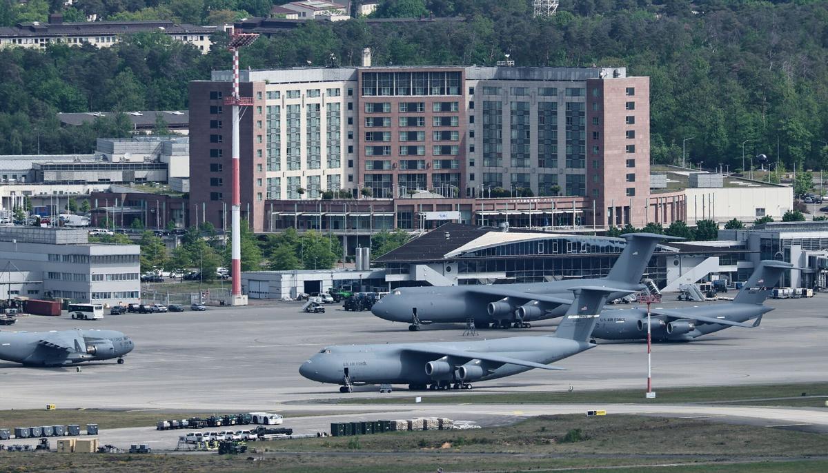 Aviones de la fuera aérea de EEUU permanecen desplegados en la base aérea de Ramstein, en Alemania. El país germano es, con 36.436 tropas, el socio europeo con más presencia militar de EEUU.