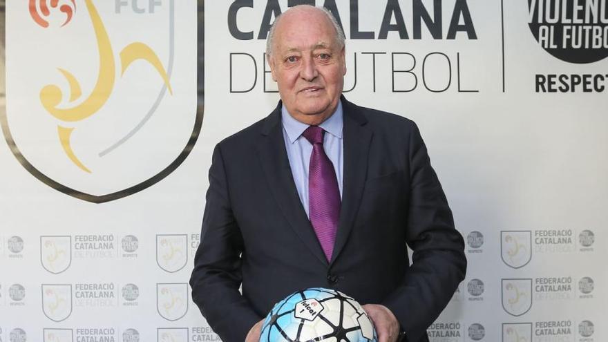 Joan Soteras és el president de la Federació Catalana de futbol