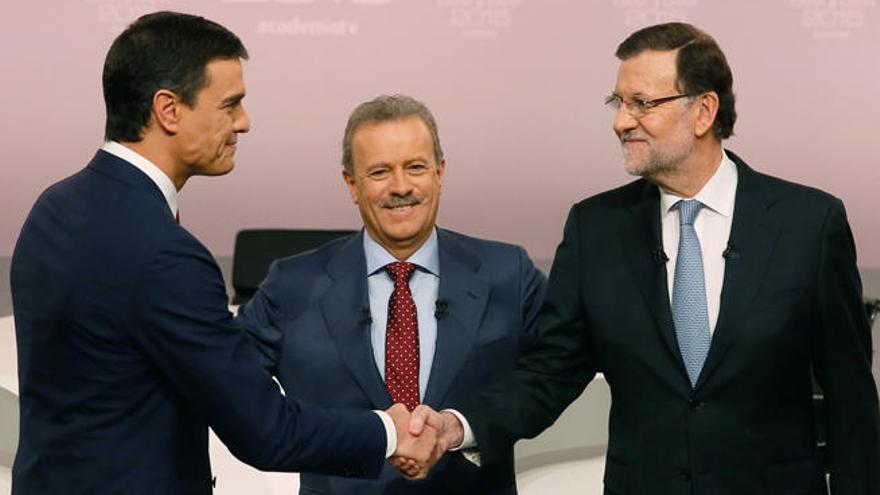 El cara a cara entre Rajoy y Sánchez.