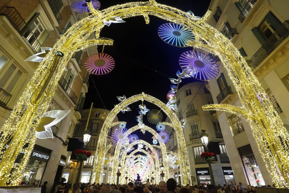 Encendido de las luces de Navidad de Larios en Málaga