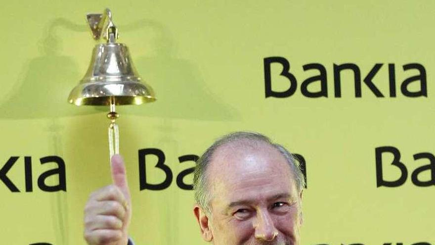 Rodrigo Rato, el día del estreno de Bankia en Bolsa.