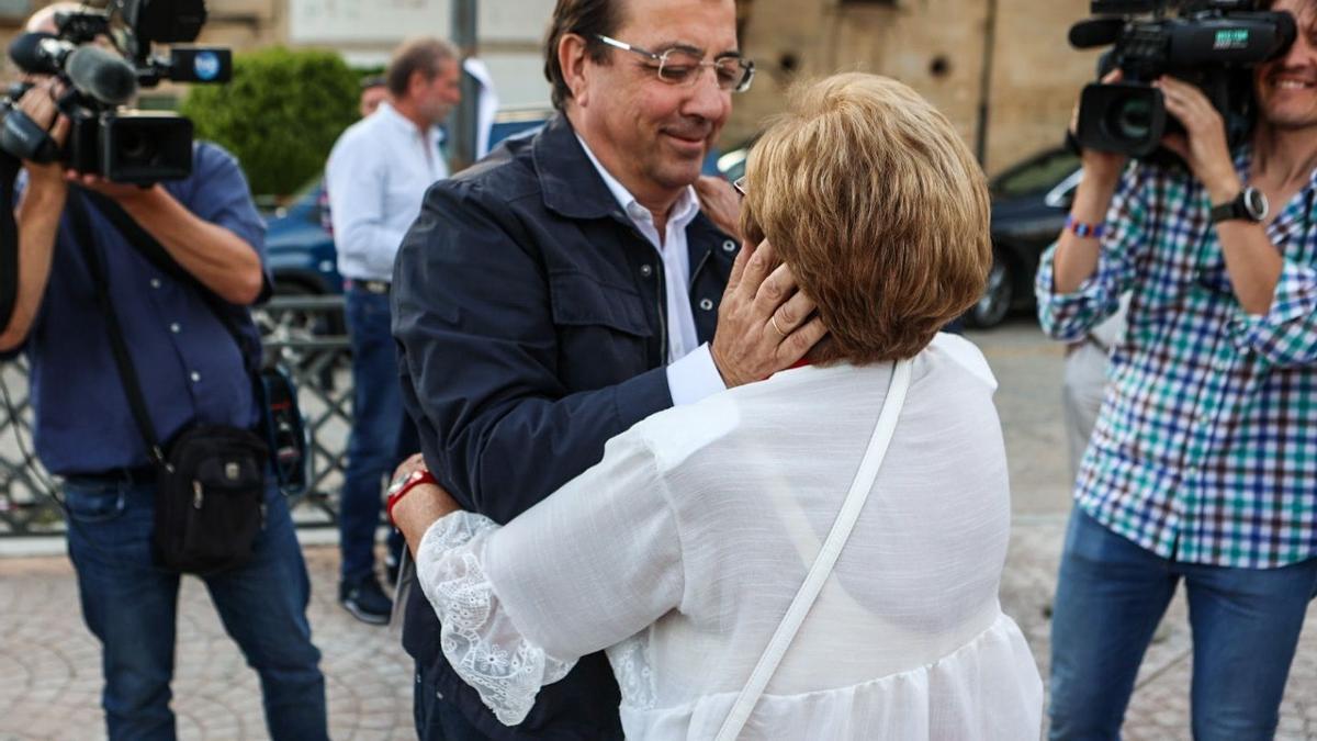 Guillermo Fernández Vara, este jueves en el acto de Trujillo.