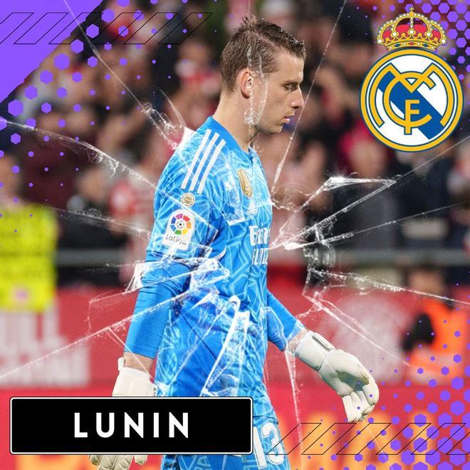 Lunin no ha convencido en las pocas participaciones que ha tenido. El Madrid podría buscar un sustituto de mayor nivel para el belga.