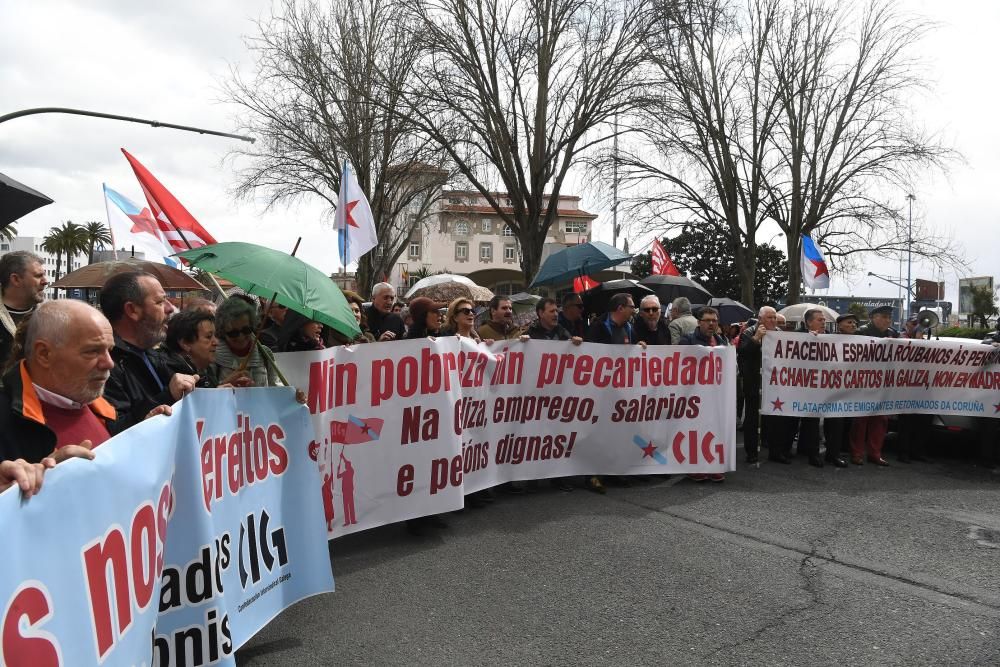 Manifestación de pensionistas en A Coruña