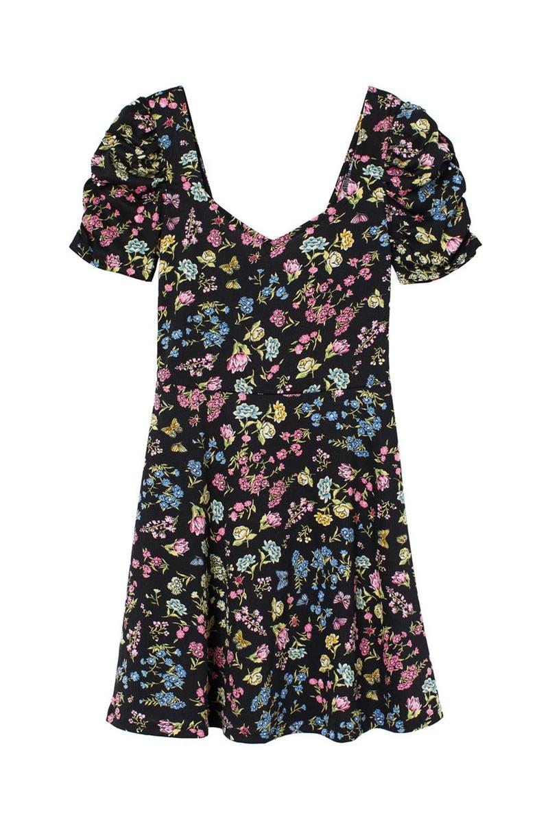 Vestido con manga puffy (Precio: 14,99 euros)