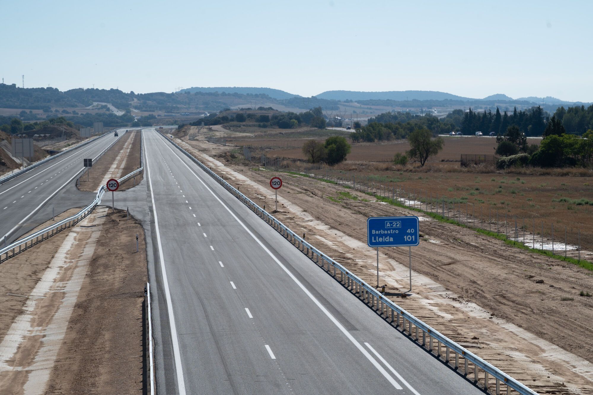 Inauguración del tramo de la A-22 entre Huesca y Siétamo
