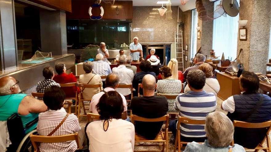 La Asociación por un Museo do Mar celebró su primera asamblea en el local cedido por Abanca.  // R.V.