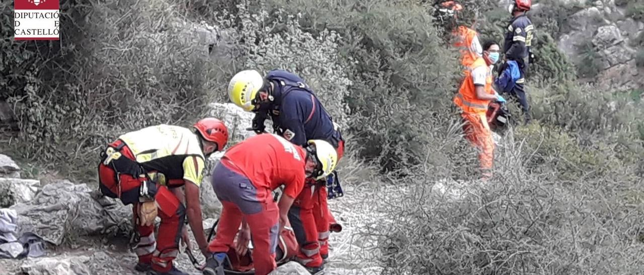 Imagen del rescate realizado en Jérica.