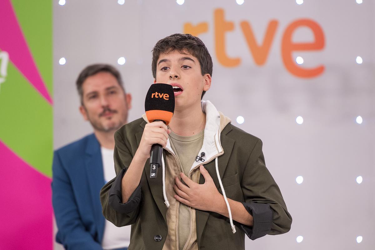 Gonzalo Pinillos canta su canción para Eurovisión Junior 2025