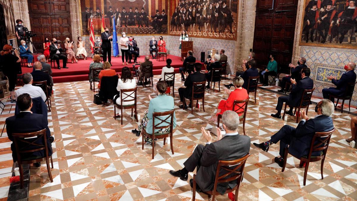 Vista general del Salón de Corts del Palau de la Generalitat