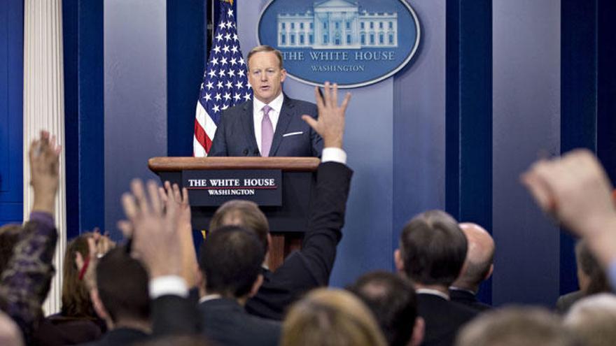 Sean Spicer, portavoz de la Casa Blanca