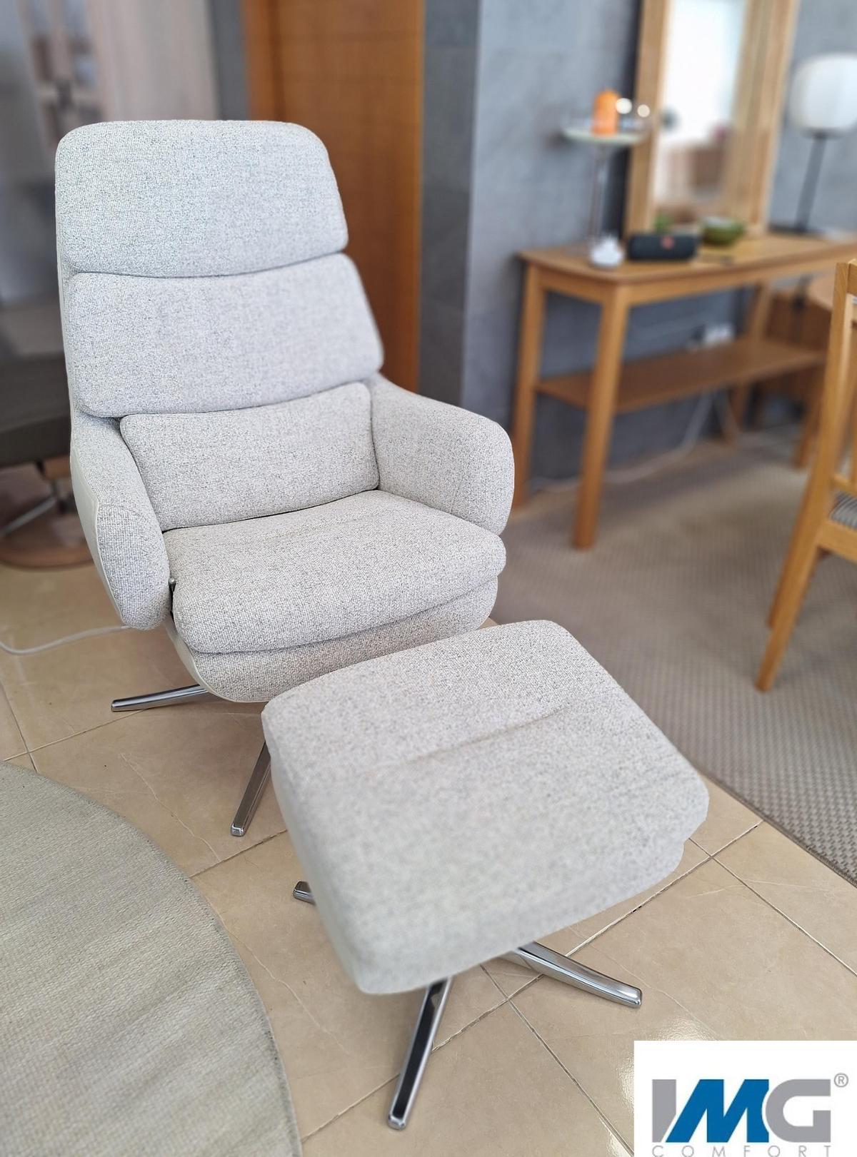 Sillón reclinable con reposapiés Lyra, de IMG Comfort