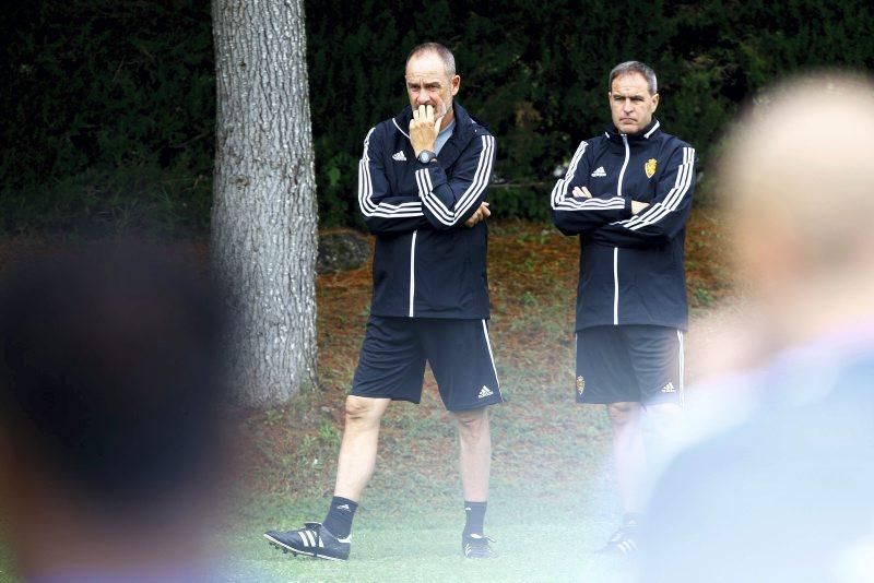 Concentración del Real Zaragoza en Boltaña