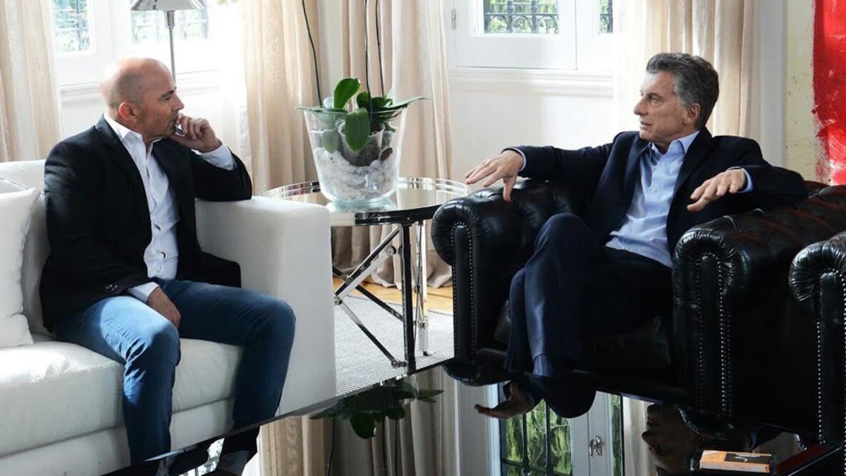 Sampaoli con Macri