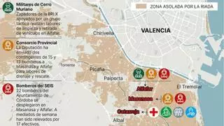 Tuberías al límite, principal obstáculo para los voluntarios de Emacsa en Valencia