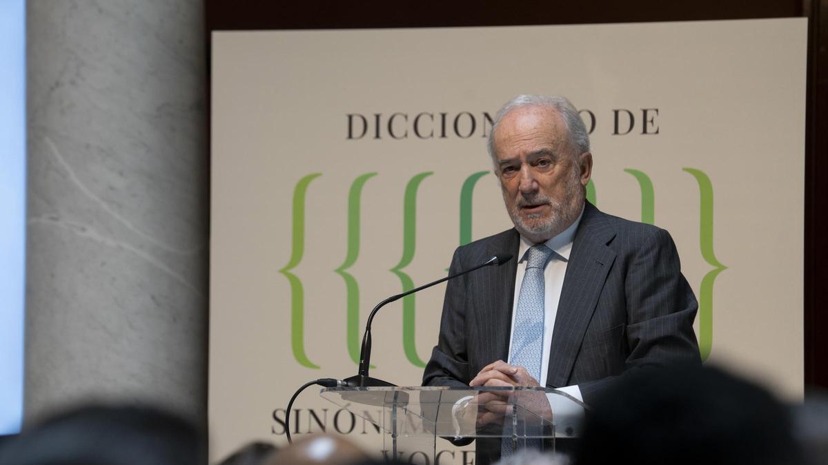 La presentación del diccionario de sinónimos y antónimos de la RAE.