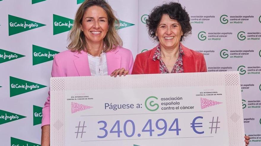 El Corte Inglés aporta 340.494 euros para investigar contra el cáncer de mama
