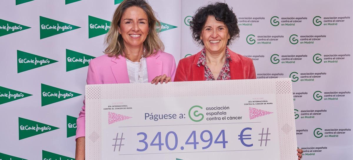 El Corte Inglés aporta 340.494 euros para investigar contra el cáncer de mama