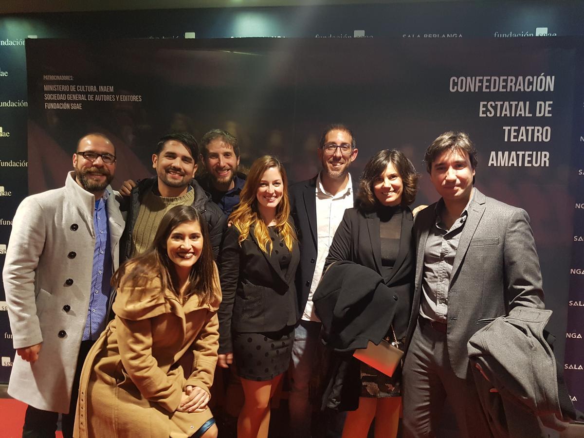 La compañía Teatro en Construcción, en los Premios Mayorga 2019