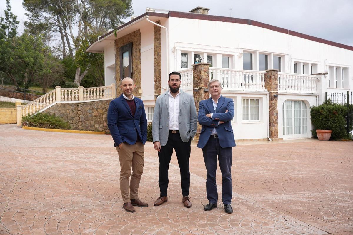 Joaquín López, Javier Tejado y Jose Luis Parra, socios del Centro de Formación Profesional Magnalia.