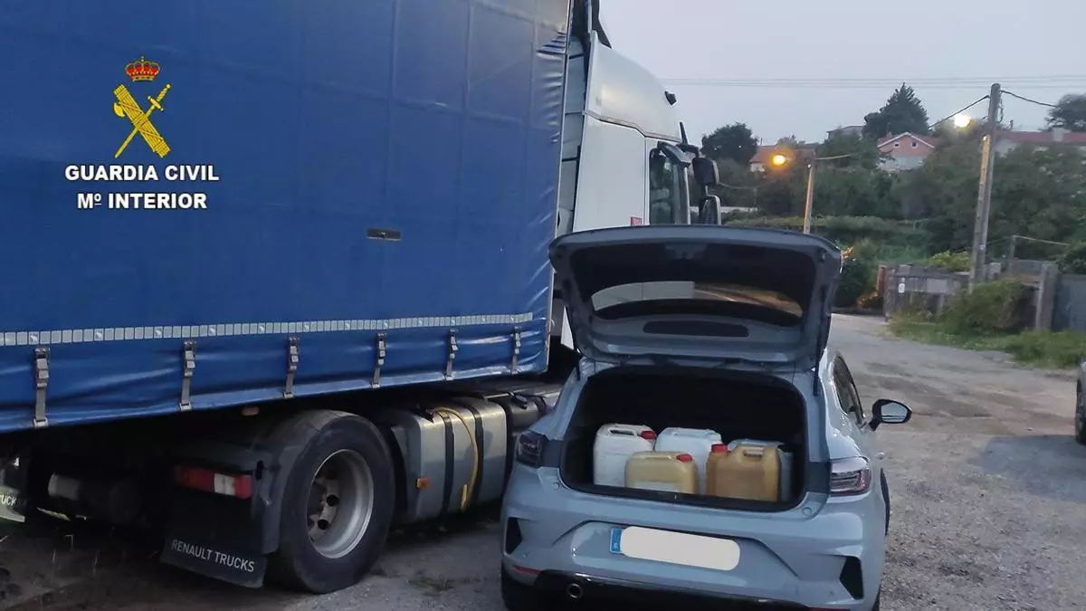 Un vecino de Vigo, de nacionalidad portuguesa, detenido por robar combustible en camiones en Moaña
