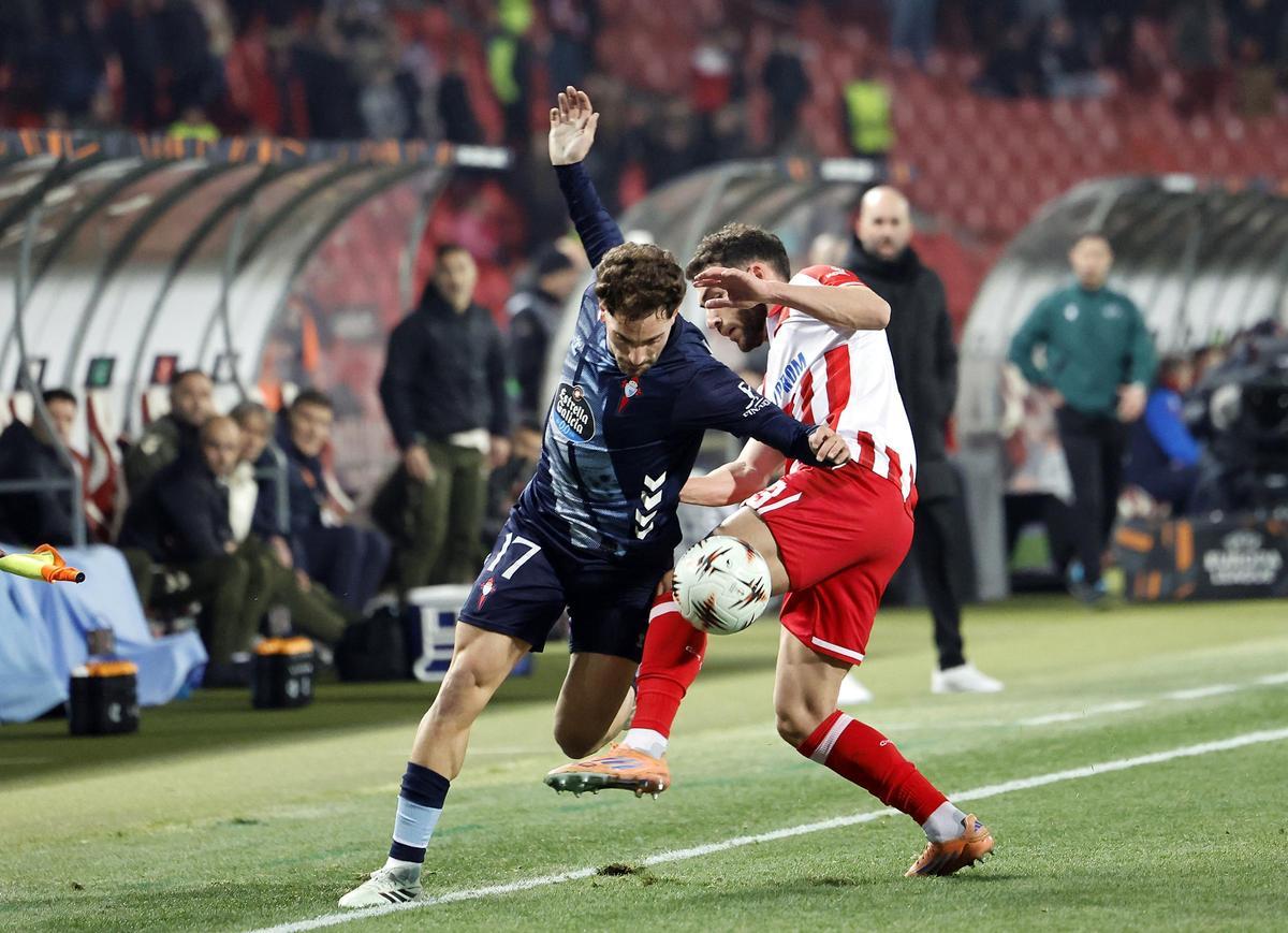 Las imágenes del Estrella Roja - Celta en Belgrado