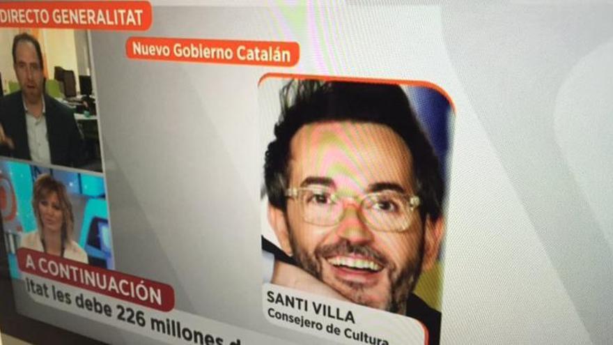 Antena 3 converteix el periodista Santi Villas en el conseller Vila