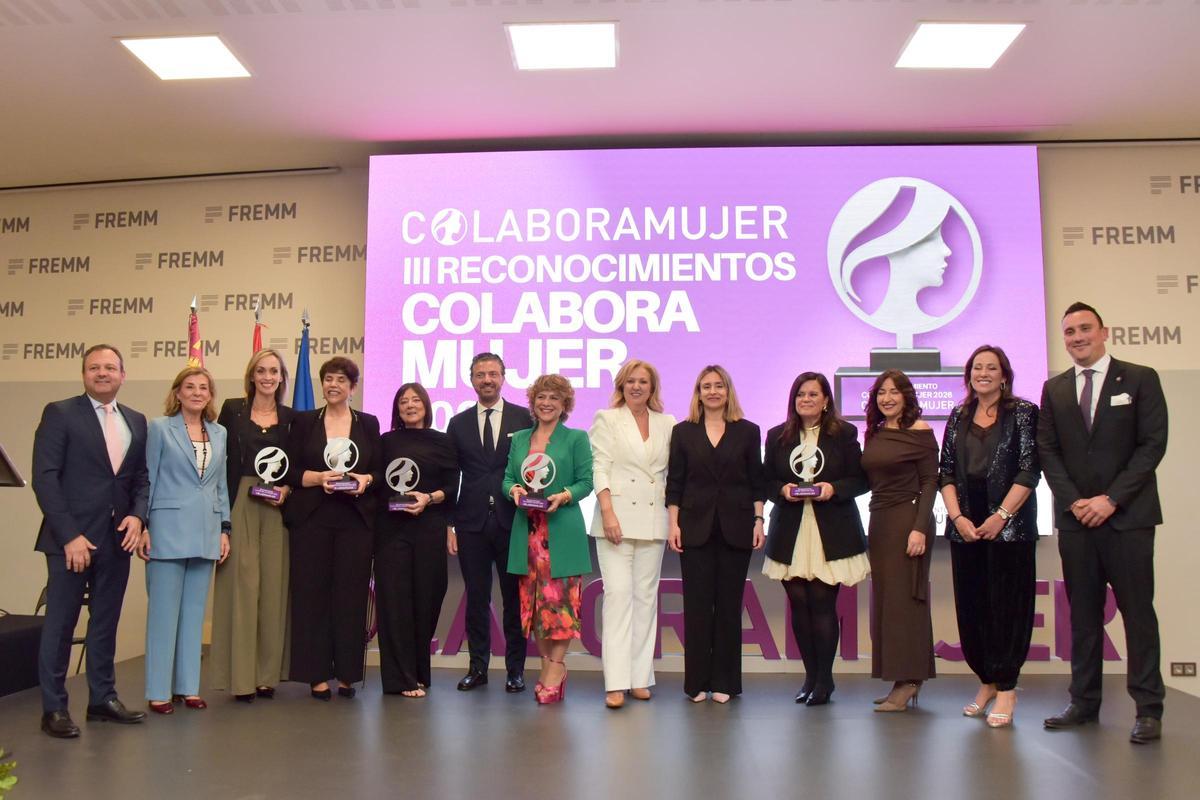 Foto de familia de las protagonistas de la gala.