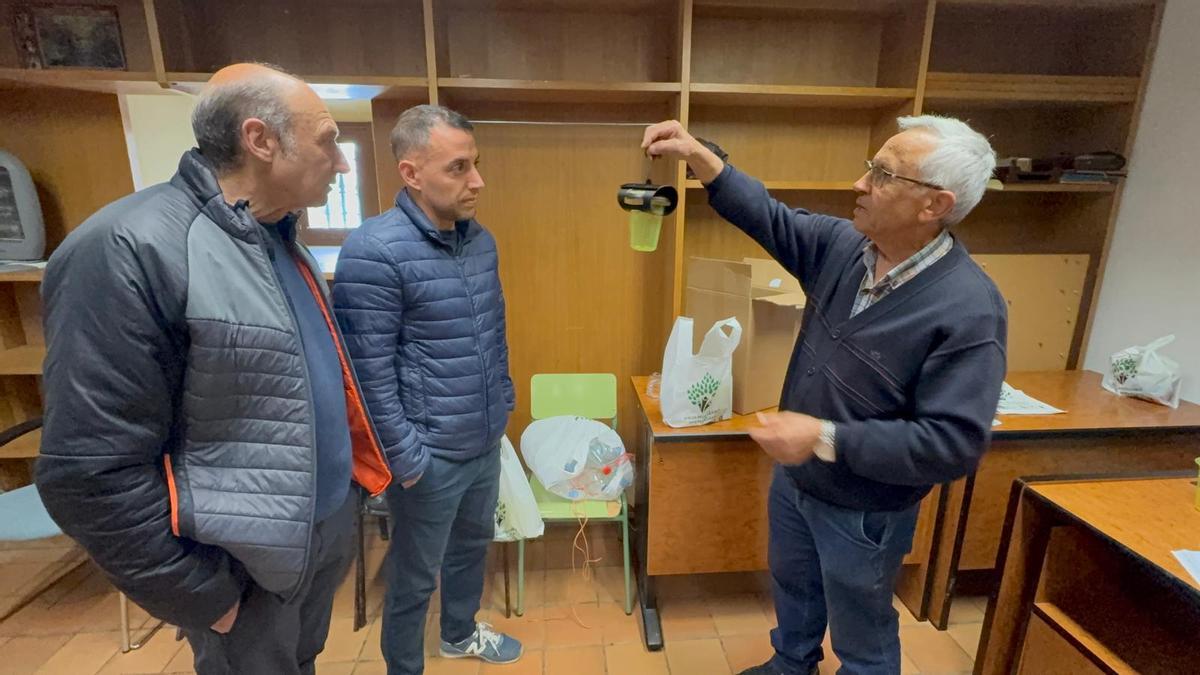 Los apicultores cangueses repartieron 120 trampas contra la avispa asiática: “Cada reina que cogemos ahora es un nido menos”