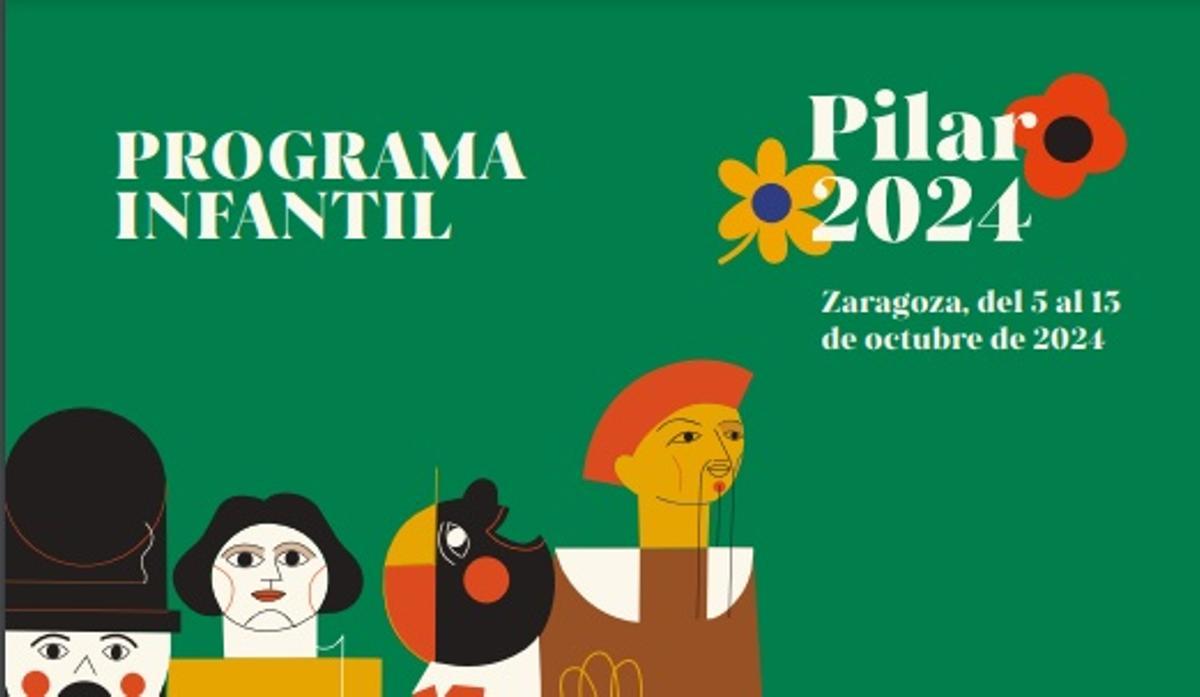 Los Gigantes y cabezudos, protagonistas del Pilar infantil.