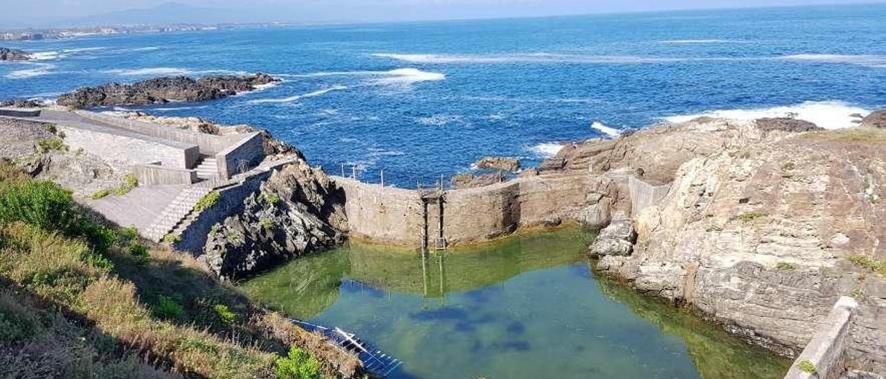 La piscina de agua salada de Tapia.