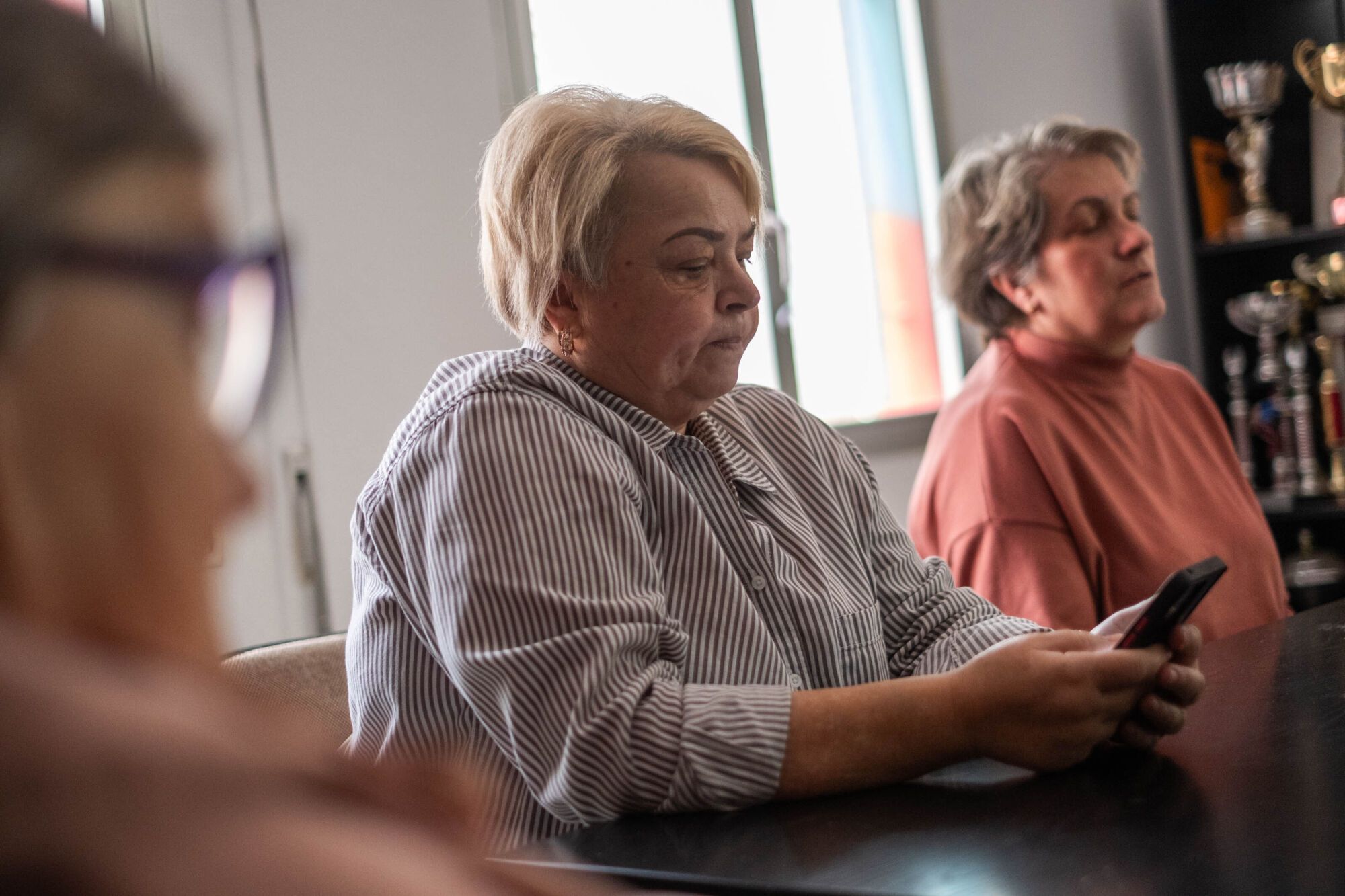 Vecinos de las viviendas del Patronato de La Candelaria, en Santa Cruz de Tenerife.