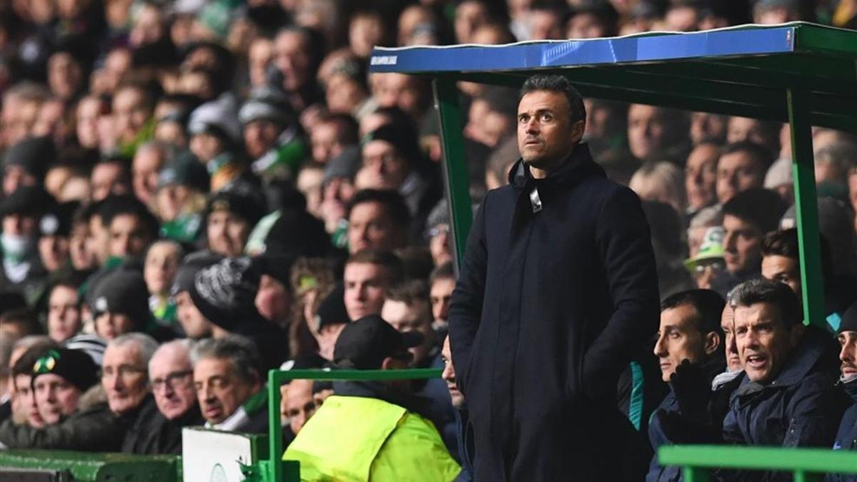 Luis Enrique, en Celtic Park