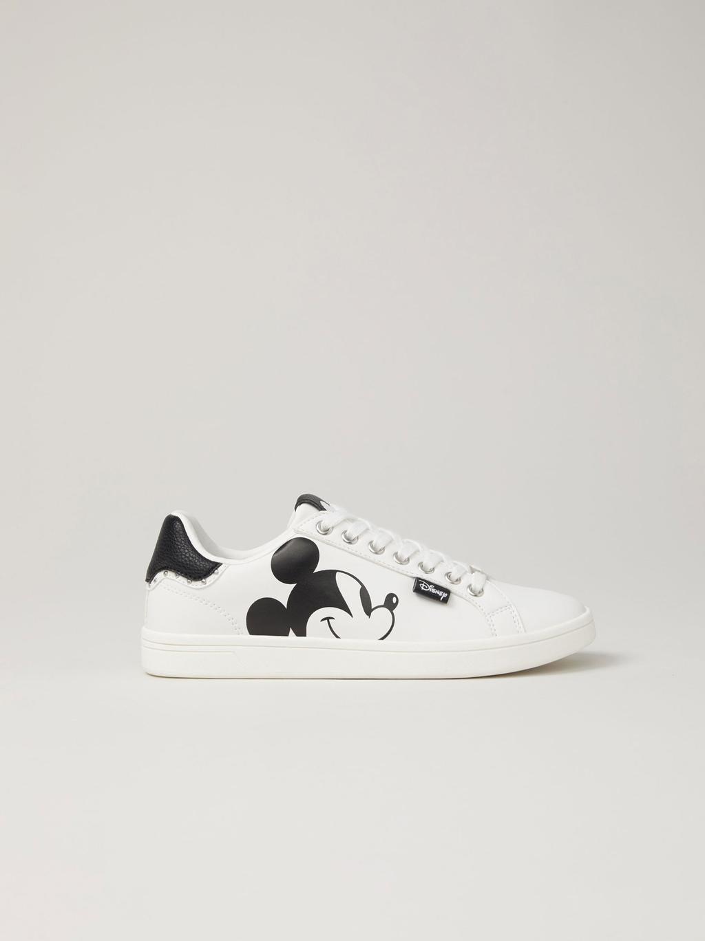 Zapatillas blancas con estampado de Mickey Mouse de Lefties