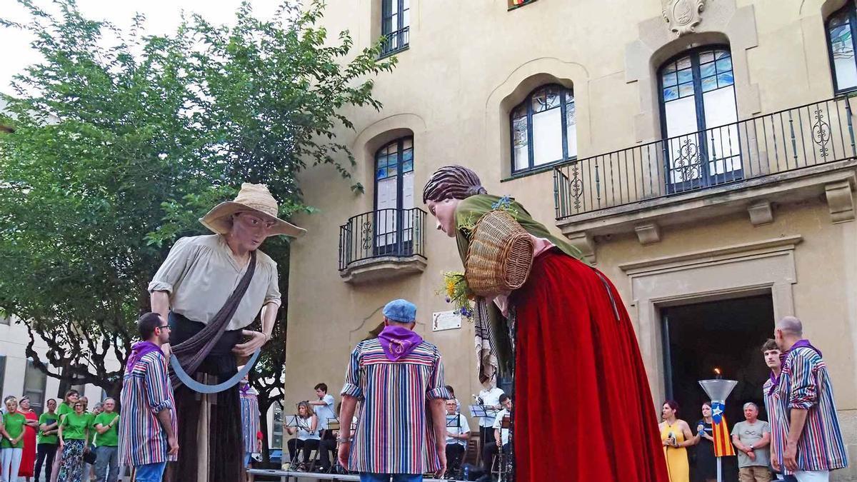 Rebuda de la flama del Canigó a Súria