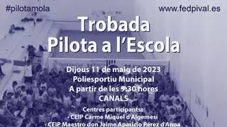 Más de 600 alumnos participan en una nueva edición de Trobada de Pilota a l'Escola en Canals