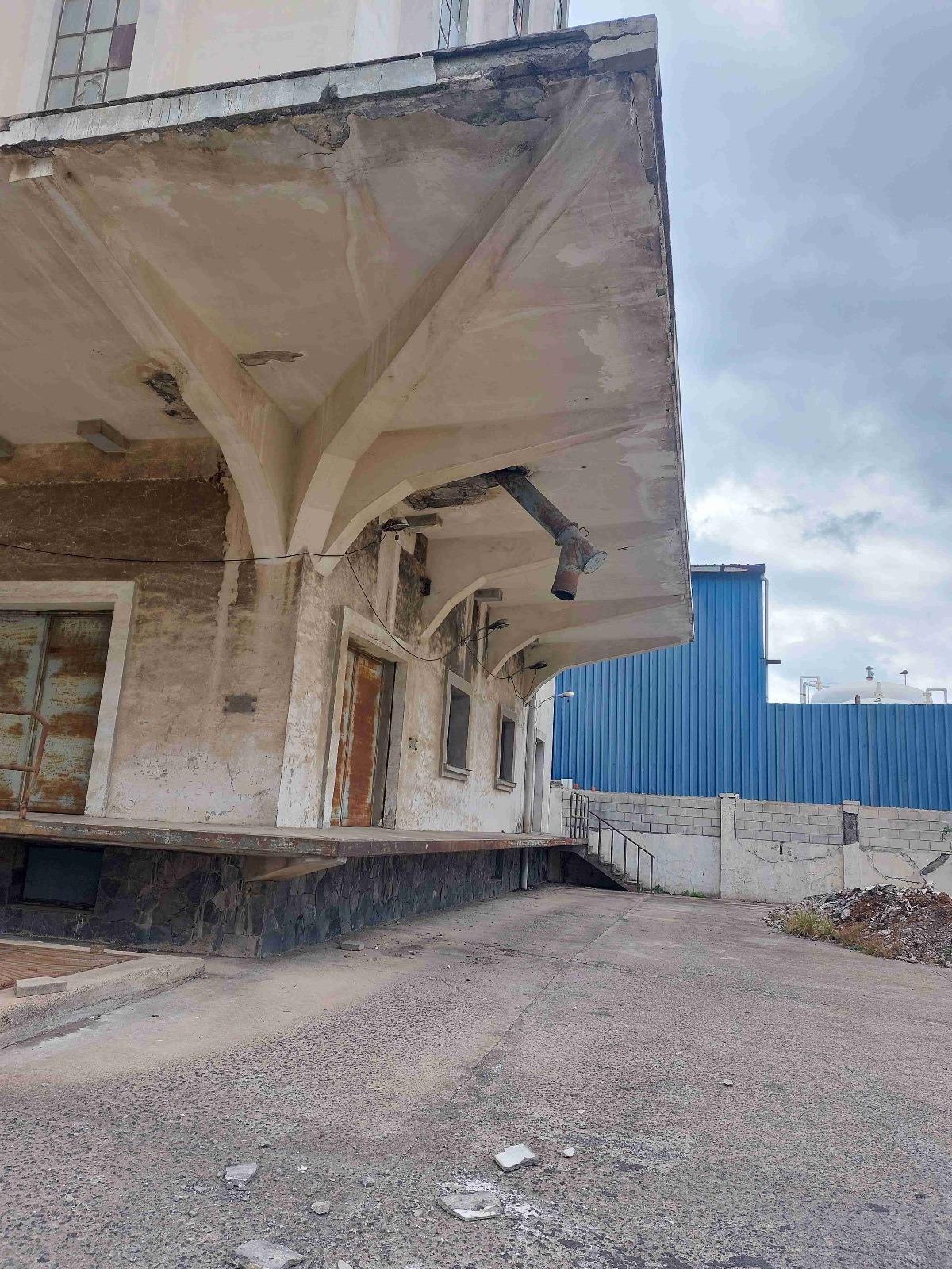 Estado en el que se encuentra el antiguo silo de Santa Cruz.