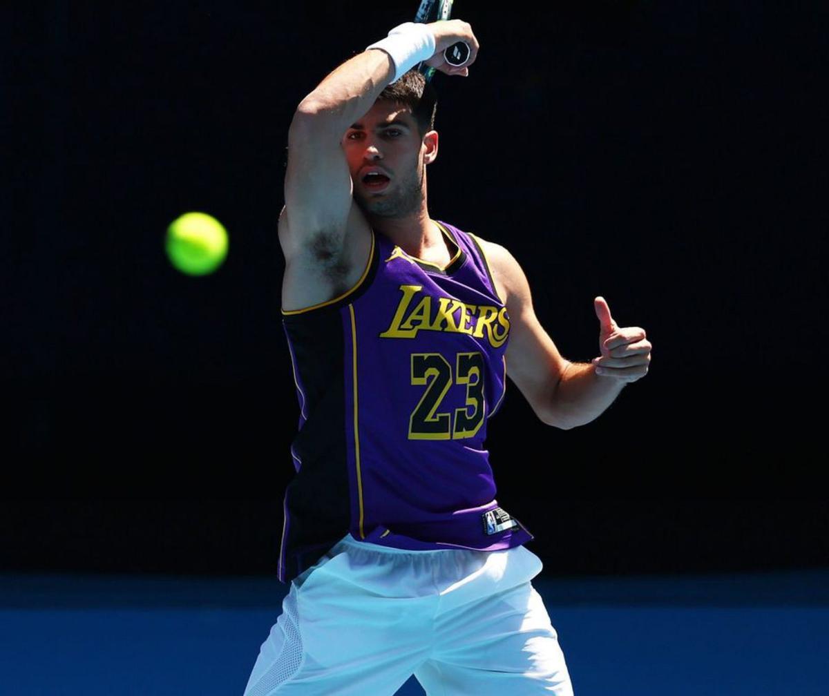Entrenamiento con la camiseta de Lebron James