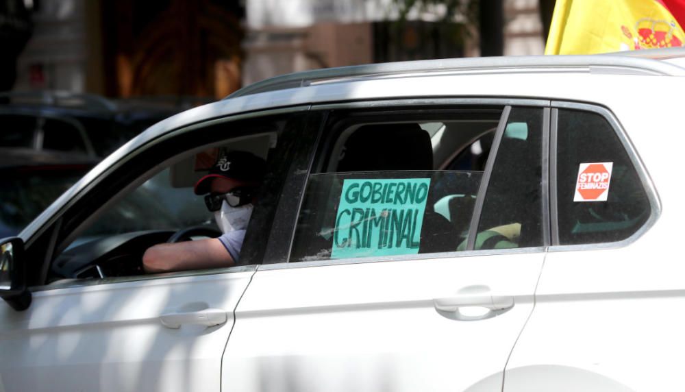 Manifestación contra el Gobierno convocada por Vox en Valencia