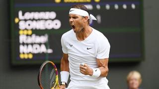 Nadal barre a Sonego y ya está en octavos de Wimbledon