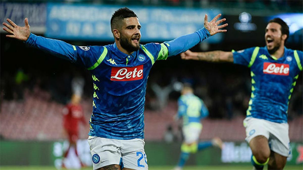 El Liverpool tropieza con Insigne