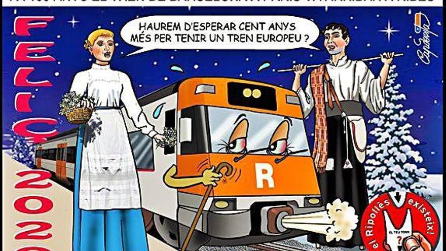 Transport El Ripollès existeix! reivindica un bon servei ferroviari